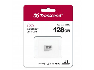 Flash Card Transcend 128GB microSD UHS-I U3A1 (without adapter) TS128GUSD300S